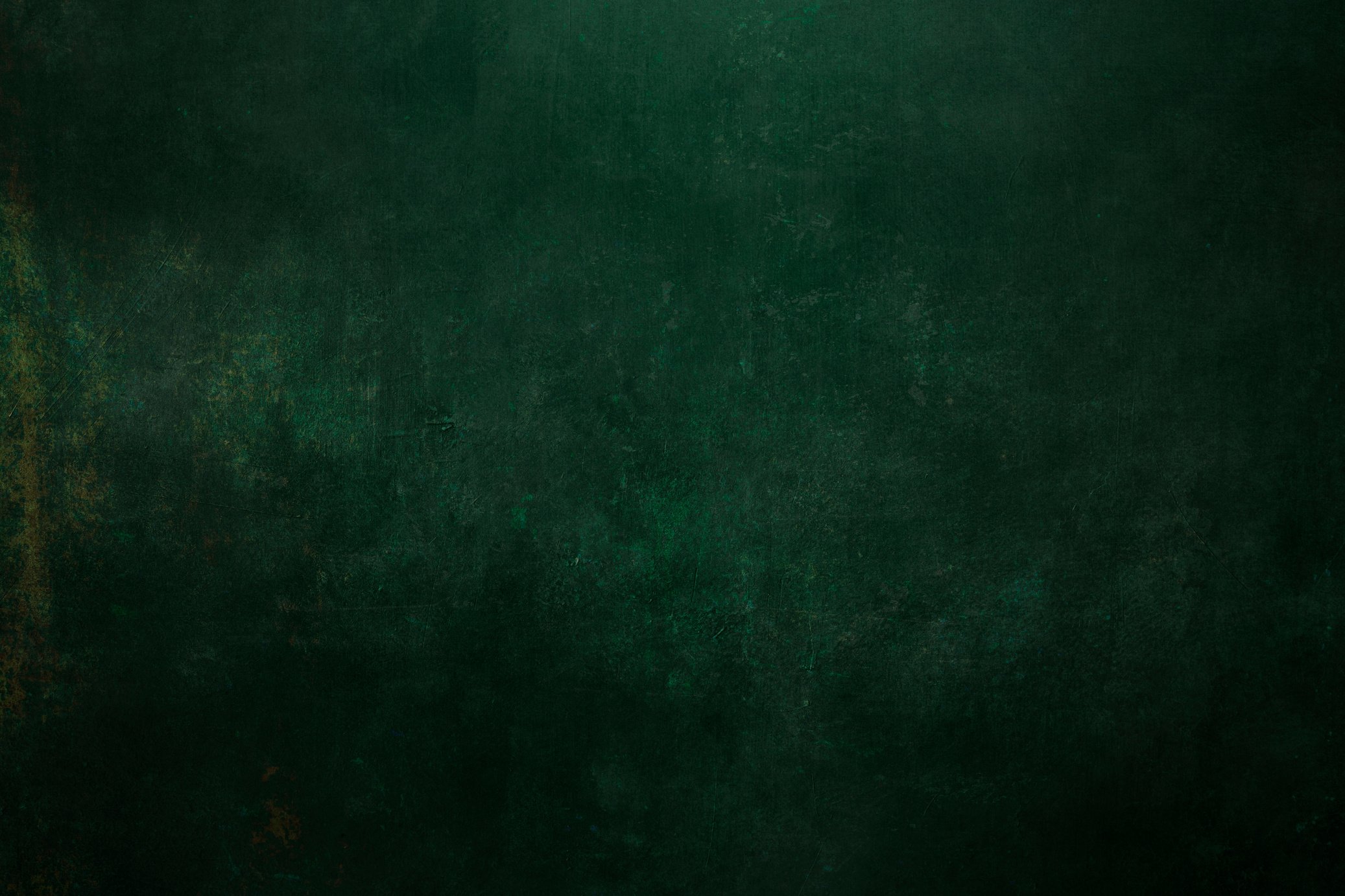 Dark green background